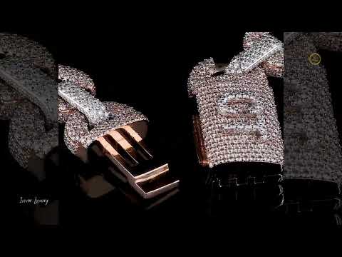 Custom Lab Grown Diamond Iced Cuban Link Chain Luxury Statement Necklace