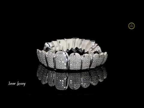 Designer Moissanite Grillz - Custom Made Diamond Dental Jewelry by Ivevar