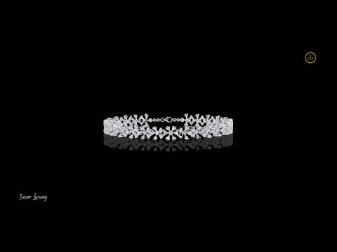 1.59 TCW Blossom Elegance Lab Grown Diamond Floral Bracelet with Dazzling Petal Design and Refined Luxury Finish