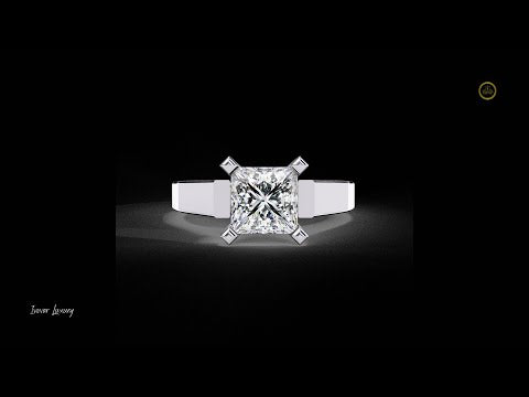 1.72 TCW Premium Quality Moissanite Princess Cut Diamond Ring for Her Glam