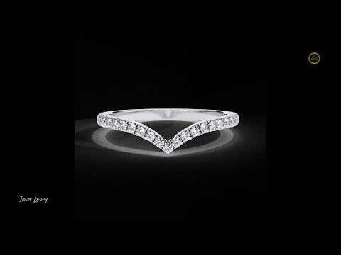 0.24 CT luxurious Moissanite Diamond Band Elegant Wedding & Stacking Band For Gift