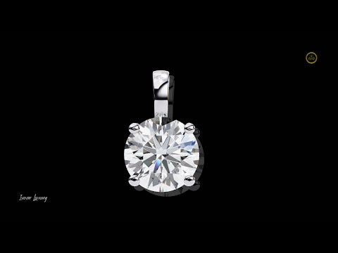 0.80 TCW Stunning Round Lab Grown Diamond Pendant for Women Symbol of Love & Elegance