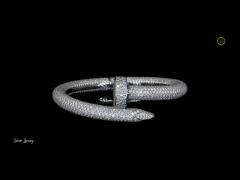 Luxury Custom Moissanite Diamond Charm Bracelet By Ivevar