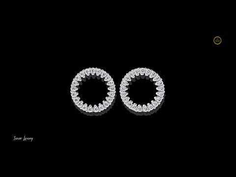 0.30 TCW Handcrafted Lab Grown Round Cut Diamond Earring Precision, Passion & Perfection