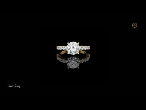 1.00 CT Sophisticated Band With Radiant Multi Diamond With Center Lab Grown Diamond Accents