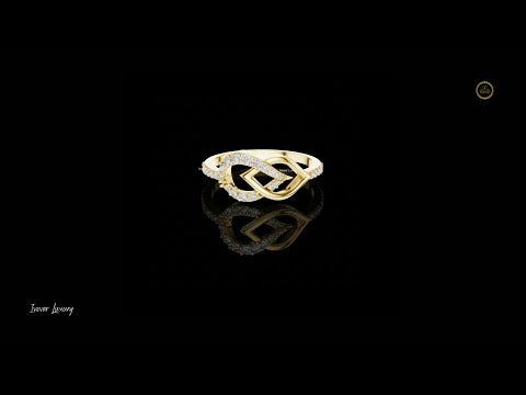 0.25 TCW Classy Moissanite Round Cut Infinity Diamond Ring with Intertwined Design For Festivals