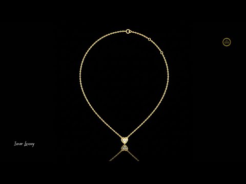 0.36 TCW Triple Round Cut Moissanite Diamond Cluster Romantic Heart Shaped Pendant For Surprise