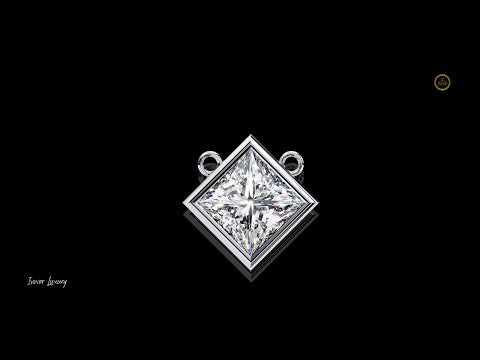 2.01 TCW Trendy Princess Cut Lab Diamond Pendant Top Rated Choices for Women