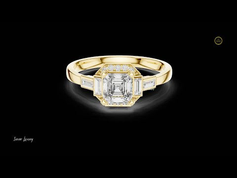 0.60 CT Timeless Moissanite Radiant Cut Diamond Rings For Wedding Ceremony