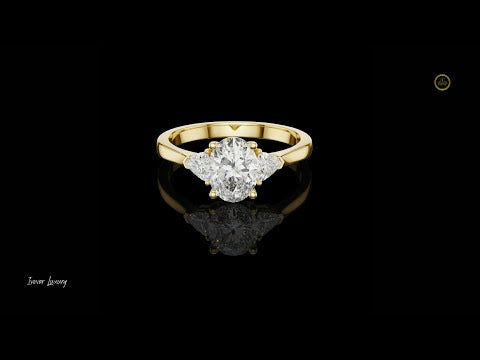 2.00 CT Glorious Moissanitre Oval Cut Diamond Ring For Romatic Day