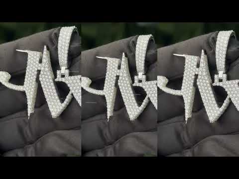 Custom Diamond Halo Pendant - GRA Certified Moissanite Jewelry