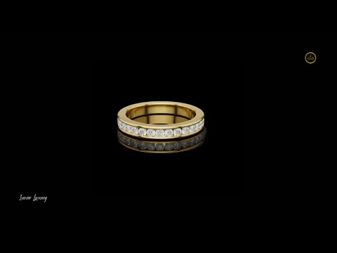 1.08 TCW Eternal Radiance Channel Set Round Lab Grown Diamond Band in High Luxury