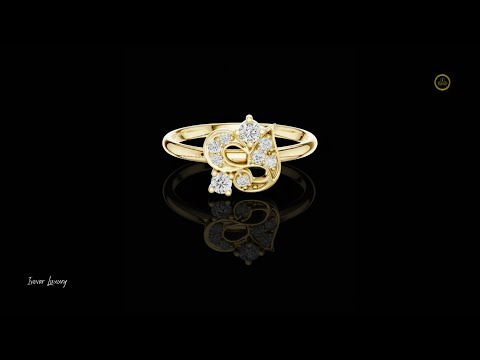 0.13 TCW Petal Cluster Lab Grown Diamond Ring Floral Inspired Designer Diamond Jewelry for Women