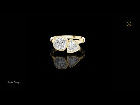 1.25 CT Modern Moissanite Open-Style Mixed Cut Fine Jewelry For Cocktail Party Ring