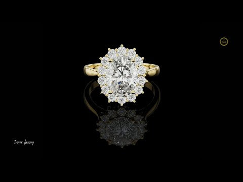 0.60 CT Brilliant Moissanite Oval Cut Diamond Ring For Anniversary Ring