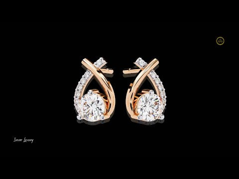 1.18 CT Luxury Teardrop Inspired Moissanite Earrings Featuring Round Cut Center Stones and Pave Accents