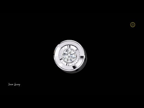 0.26 TCW Luxury Round Cut Lab Grown Pendant Featuring a Polished Gold Bezel and Radiant Mirror Edge Design