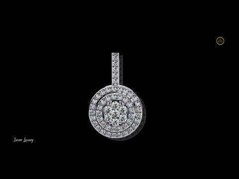 0.015 CT Luxurious Round Cut Lab Diamond Pendant with Ultimate Bright & Shine