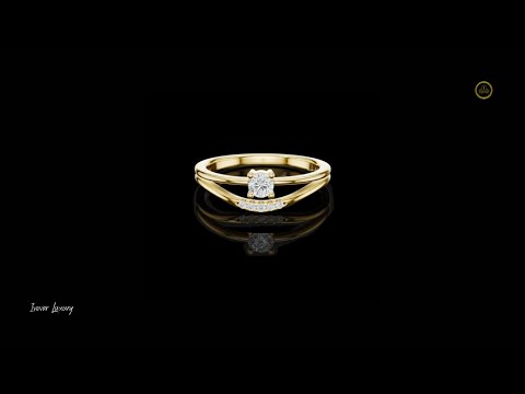 0.14 CT Eternal Flow Lab Grown Diamond Ring Refined Symphony of Graceful and Brilliant Light