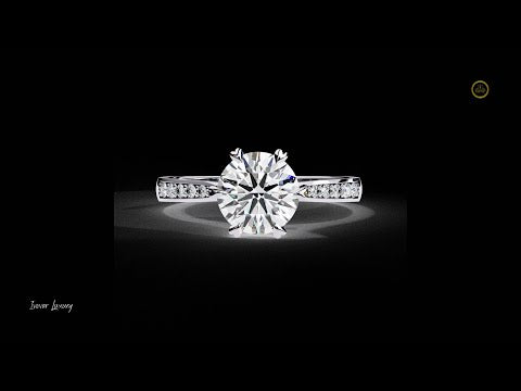 1.29 CT Affordable Luxury Moissanite Round Cut Diamond Ring For Propose Moments