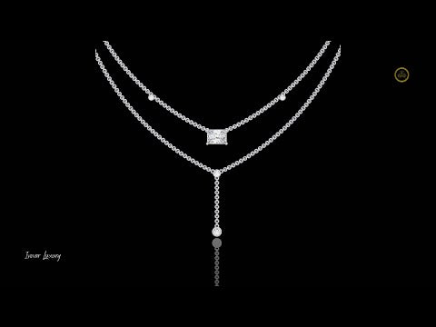 1.56 CT Custom Radiant Cut Lab Grown Diamond Necklace Personalized Anniversary Keepsake