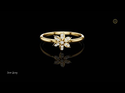 0.041 TCW Sparkling Lab Grown Round Cut Diamond Ring For Reflection