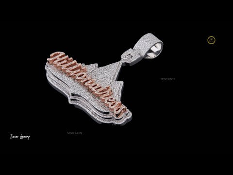 VVS1 Clarity Moissanite - Handmade Hip Hop Pendant by Ivevar