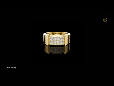 0.25 TCW Opulent Pavé Statement Ring with Precision Set Brilliant Lab Grown Diamonds