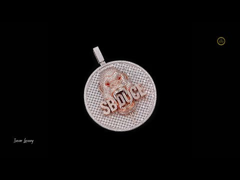 Full 3D Bugget Gorilla Diamond Pendant in Lab Grown Diamond by Ivevar