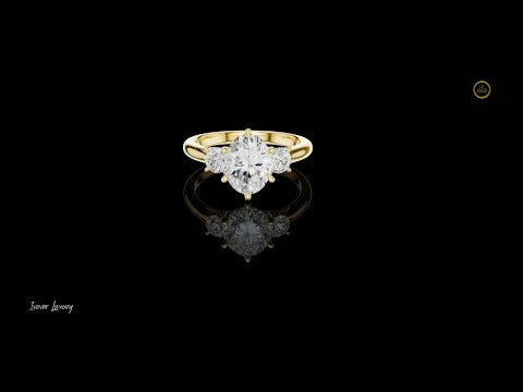 1.50 CT Iconic Moissanite Oval Cut Diamond Ring For Good Day