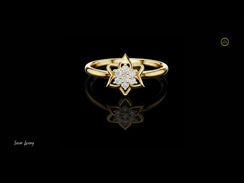 0.075 TCW Eternal Sunpetal Harmony Ring with a Constellation of Lab Grown Diamond Blossoms