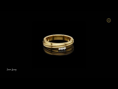 0.037 TCW Trinity Whisper Three Lab Grown Diamond Accent Band with Sculpted and Refined Linear