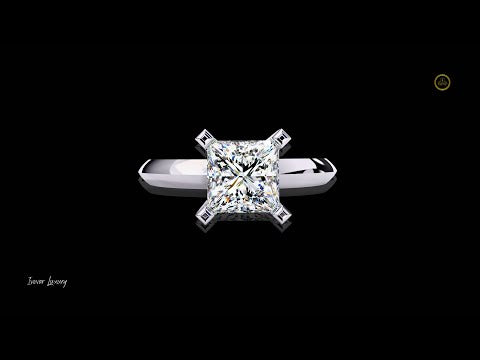 1.72 TCW Exquisite Moissanite Princess Cut Diamond Ring Solitaire Designs For Special One