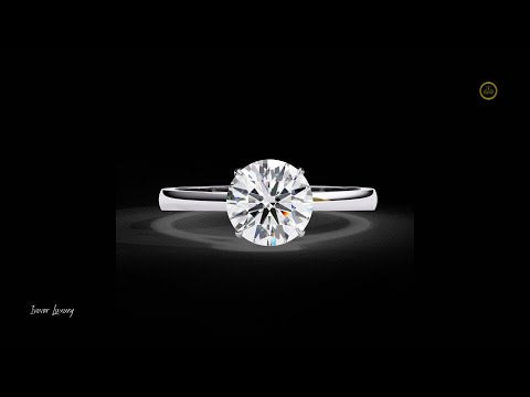 1.29 TCW Beautiful Sculpted Design Lab Grown Round Cut Diamond Ring for Cocktail Party