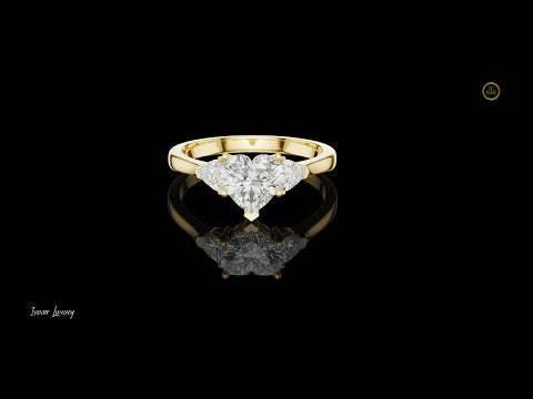 1.00 CT Romantic Moissanite Heart Cut Diamond Ring For Love Affair