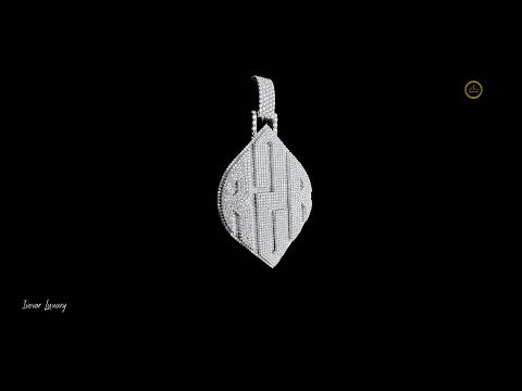 Hiphop Pendant 925 Silver Custom Letter VVS Diamonds Iced Out Custom Moissanite Pendant By Ivevar