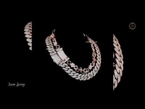 Luxury Custom Moissanite Diamond Cuban Chain for Men by Ivevar