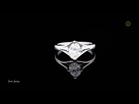 1.00 TCW Hot Selling Oval Cut Moissanite Diamond Solitaire Ethical Engagement Ring for Her