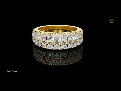 1.92 TCW Luxury Band with Lab Grown Round Diamonds Perfect Wedding or Anniversary Gift