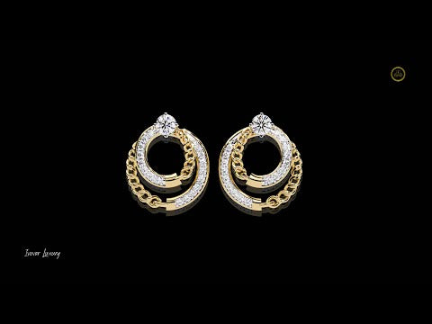 0.46 TCW Sophisticated Round Cut Moissanite Diamond Earrings Secure Push Backs for Active Lifestyles