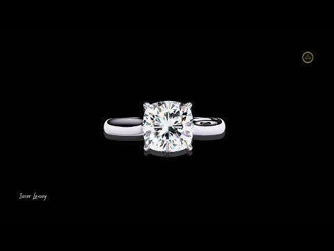 1.29 TCW Beautiful Sculpted Design Moissanite Round Cut Diamond Ring for Cocktail Party