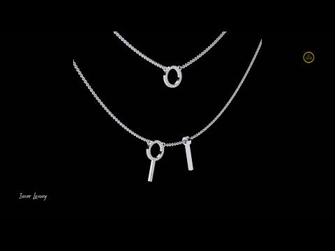 0.29 TCW Stylish Round Cut Lab Grown Diamond Necklace Ethical Wedding & Engagement Jewelry