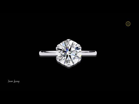 1.92 TCW Timeless Solitaire Round-Cut Six Prong Lab Grown Diamond Ring
