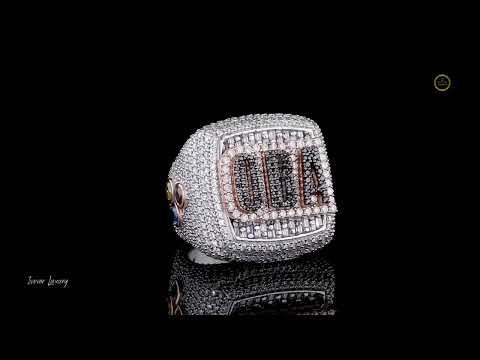 OBA Royal Heritage Ring Lab Grown Crafted in White and Rose Gold By Ivevar