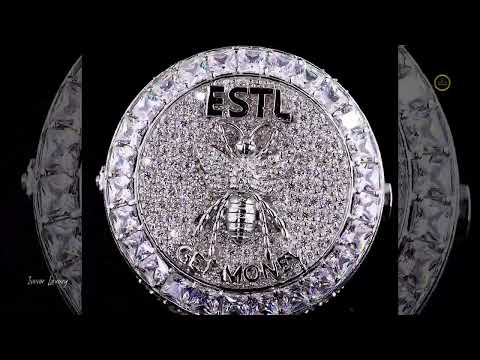 Full Silver Ant Unique Style Lab Grown Diamond Hip Hop Men Ring By Ivevar