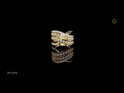 0.81 TCW Eternal Radiance Multi Layered Round Cut Lab Grown Diamond Infinity Ring