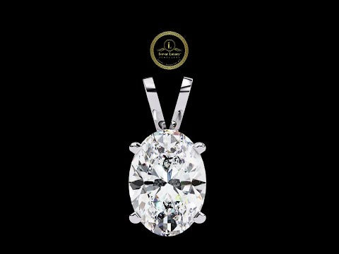 2.48 TCW Simple Yet Stunning Everyday Oval Cut Moissanite Diamond Pendant for Women