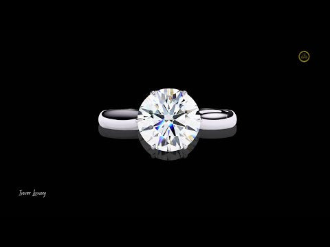 1.92 TCW Radiant Round Cut Lab Grown Diamond Engagement Ring for Special One