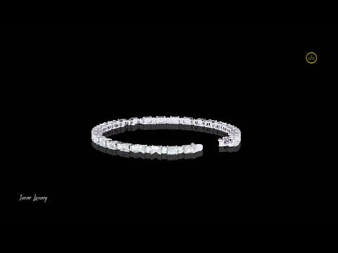 4.64 TCW Tennis Bracelet Adorned with Brilliant Lab Grown Oval & Round Cut Diamonds for Luxurious Look