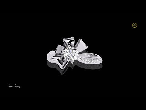 0.43 CT Dazzling Lab Grown Diamond Round Cut Anniversary Luxury Ring For Mother